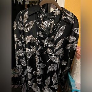 Silk button up blouse